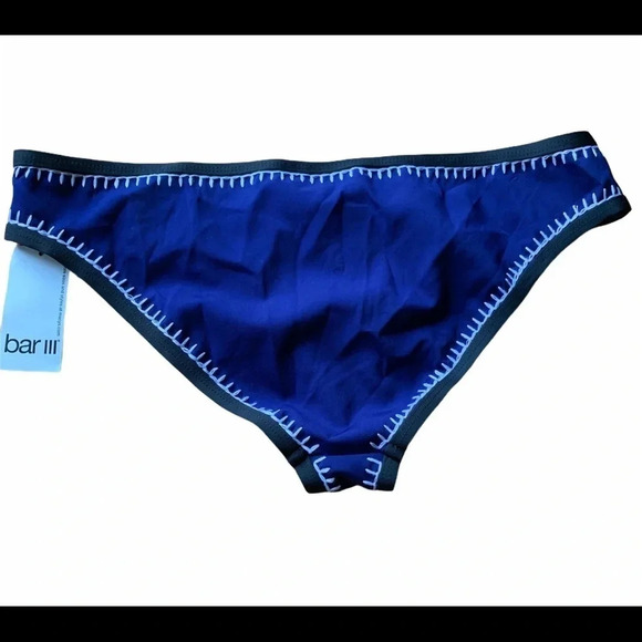 Bar lll Whip It Good Stitched Bikini Bottom Midnight Size M NWT - Picture 3 of 8
